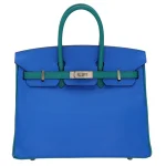 1:1 Hermès Replica - Birkin 25 HSS Bleu Hydra/Bleu Paon