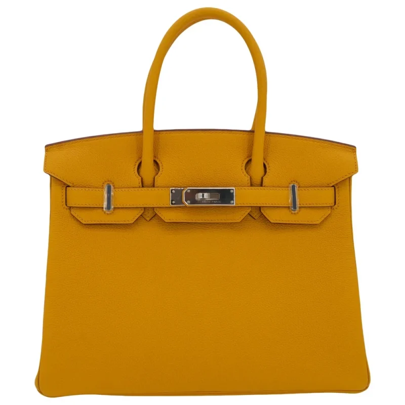 1:1 Hermès Replica - Birkin 30 Ambre Togo Palladium HW