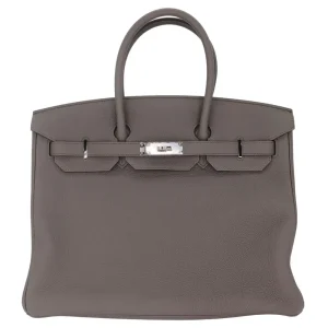 1:1 Hermès Replica – Birkin 35 Gris Etain Togo Palladium HW