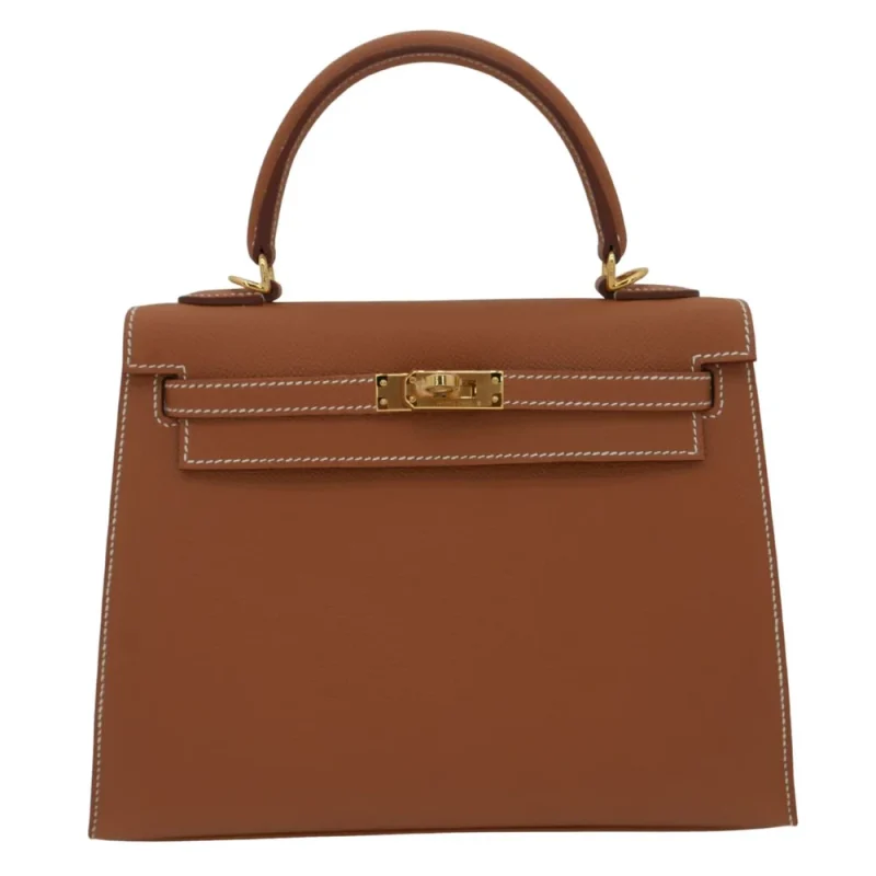 Hermes Kelly 25 Inspired Oakland 1 1:1 Hermès Replica – Kelly 25 Sellier Gold Epsom Gold HW - Premium Alternative Bag