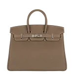 Artisan-Grade Hermès Dupes - Birkin 25 Etoupe Togo Palladium HW