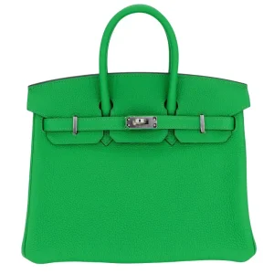 Artisan-Grade Hermès Dupes - Birkin 25 Verso Bambou Togo Bag