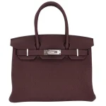 Artisan-Grade Hermès Dupes - Birkin 30 Rouge Sellier Togo Palladium HW
