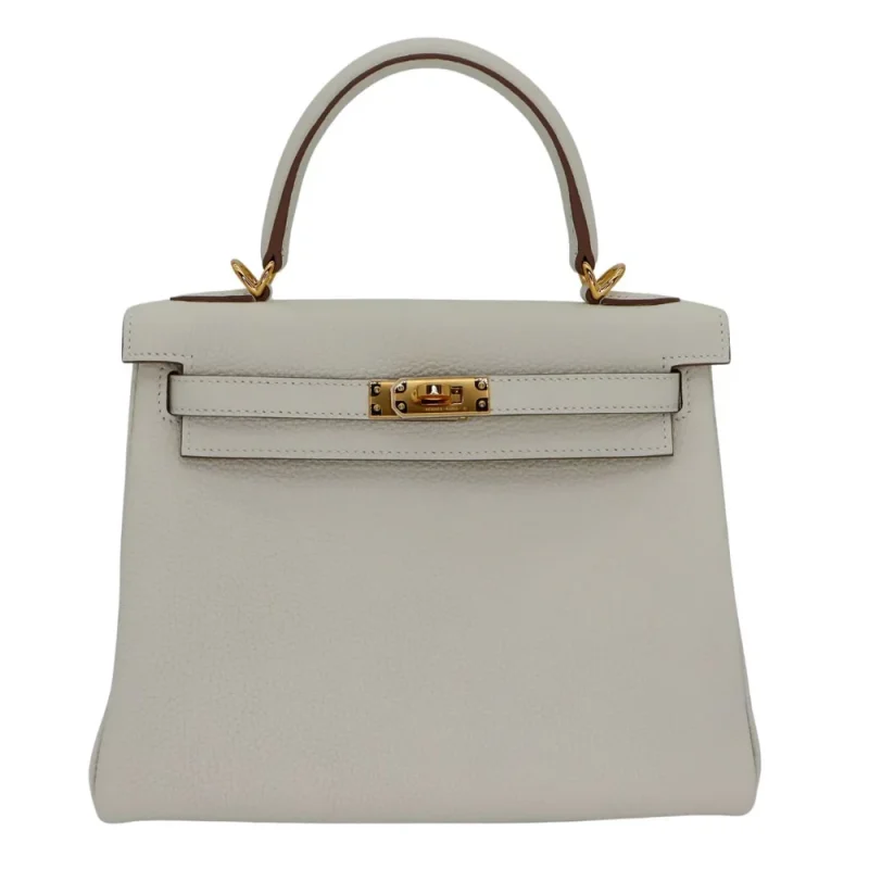 Artisan-Grade Hermès Dupes - Kelly 25 Retourne Mushroom Togo Gold HW