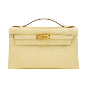 Artisan-Grade Hermès Dupes | Kelly Pochette Vanille Alligator