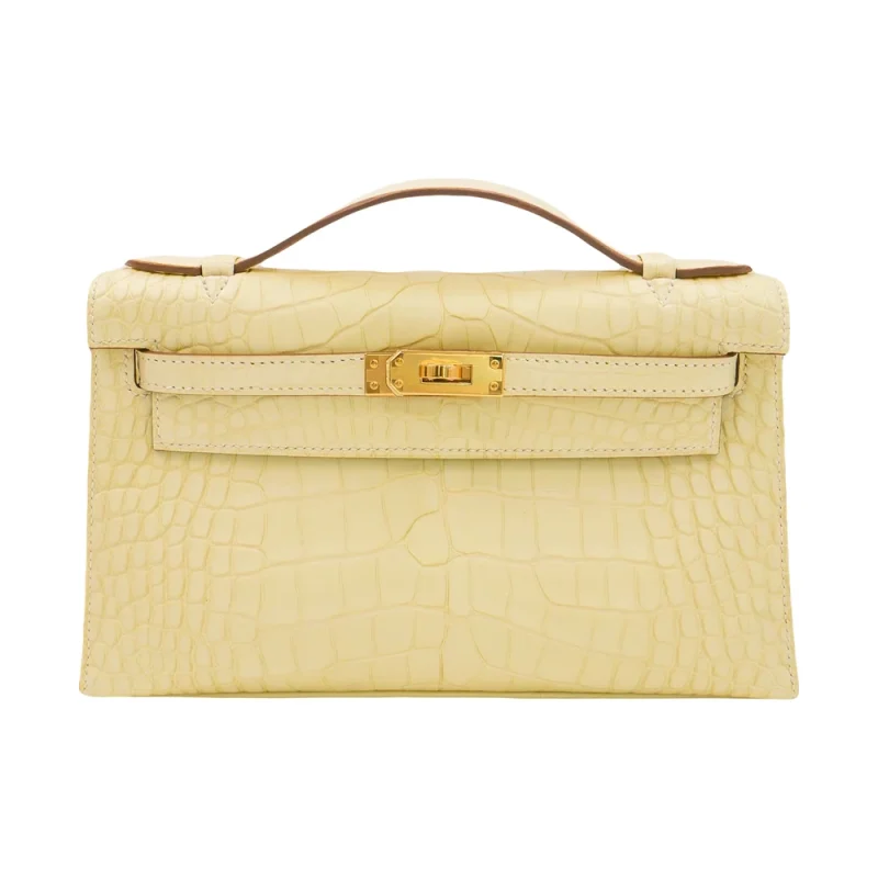 Artisan-Grade Hermès Dupes | Kelly Pochette Vanille Alligator