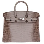 Best Replica Hermes - Birkin 25 Gris Cendre Matte Crocodile