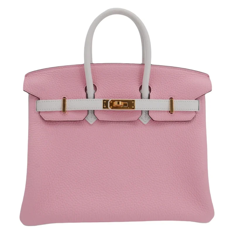 Best Replica Hermes - Birkin 25 Sakura/White Clemence Gold HW