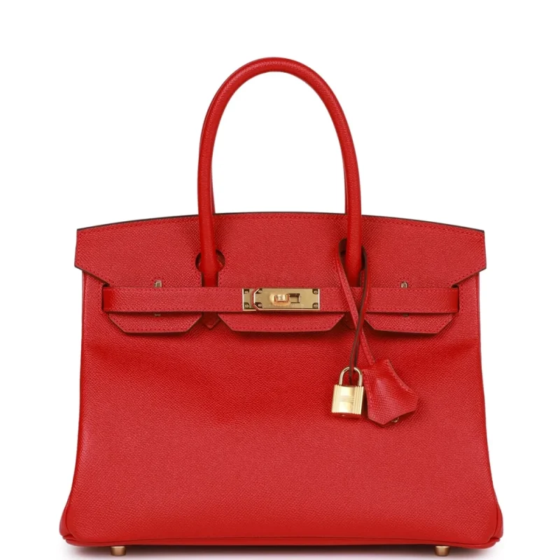 Best Replica Hermes - Birkin 30 Rouge Casaque Epsom Gold HW