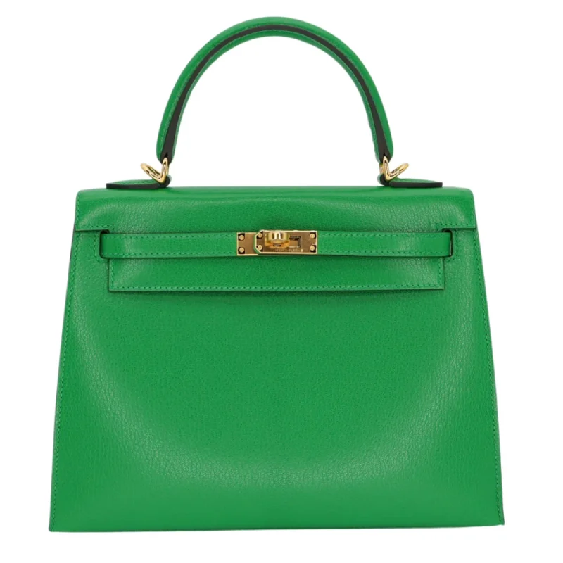 Best Replica Hermes - Kelly 25 Sellier Bambou Chèvre Gold HW