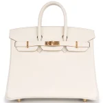 Hermès Birkin 25 Retourne Togo Mushroom Gold HW - Premium Replica
