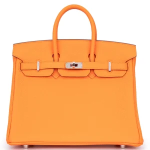 Hermès Birkin 25 Togo Orange Minium Palladium HW - High-End Inspired