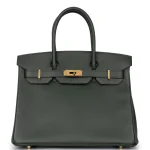 Hermès Birkin 30 Epsom Vert Foncé Gold HW Dupes | Replica Bags