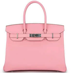 Hermès Birkin 30 Retourne Pink Palladium - Top Replica