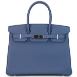 Hermès Birkin 30 Retourne Togo Bleu Brighton HW Replica