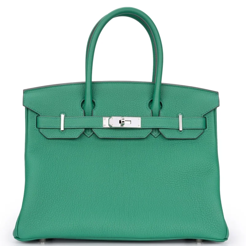 Hermès Birkin 30 Retourne Togo Vert Vertigo Replica Bag