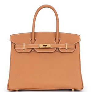 Hermès Birkin 30 Togo Gold Gold HW - Premium Replica
