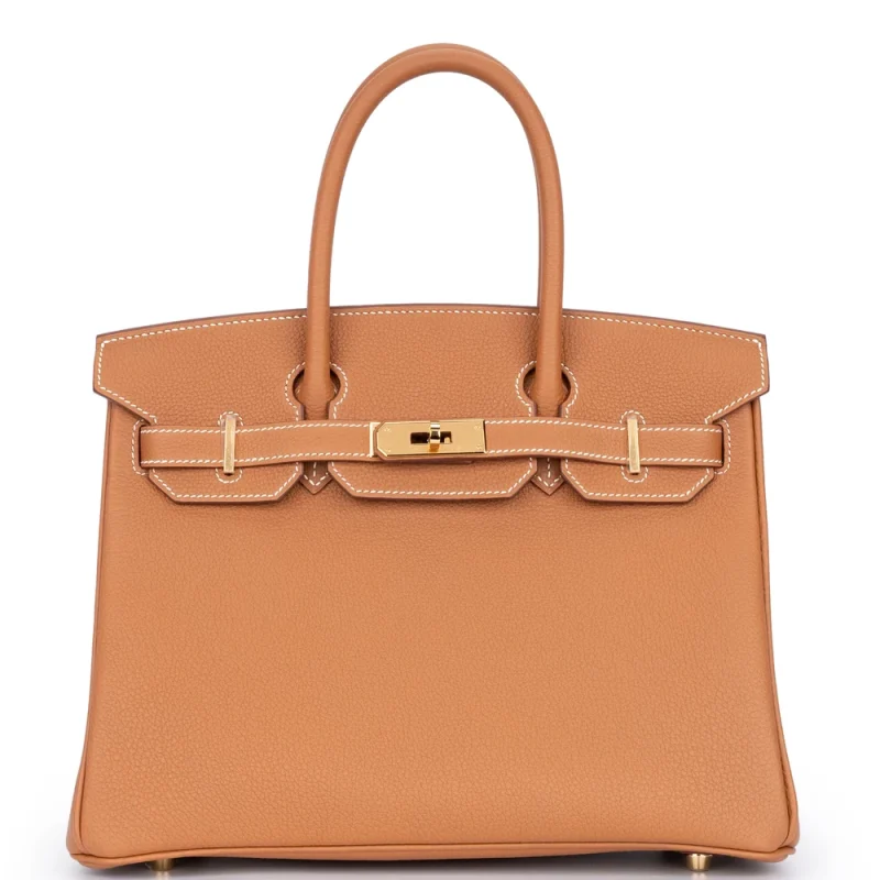 Hermès Birkin 30 Togo Gold Gold HW - Premium Replica