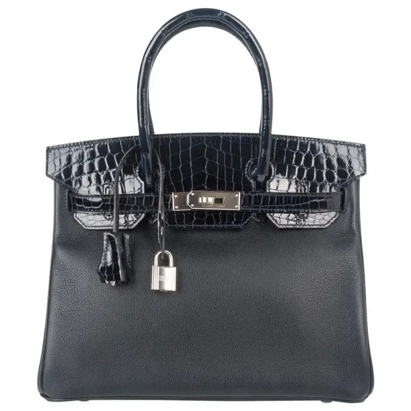 Hermès Birkin 30 Touch Blue Marine - Mirror Quality Replicas