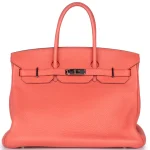 Hermès Birkin 35 Retourne Clemence Bougainvillea Palladium HW - 1:1 Replica