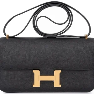 Hermès Constance Elan Veau Epsom Noir Gold HW – Best Replica