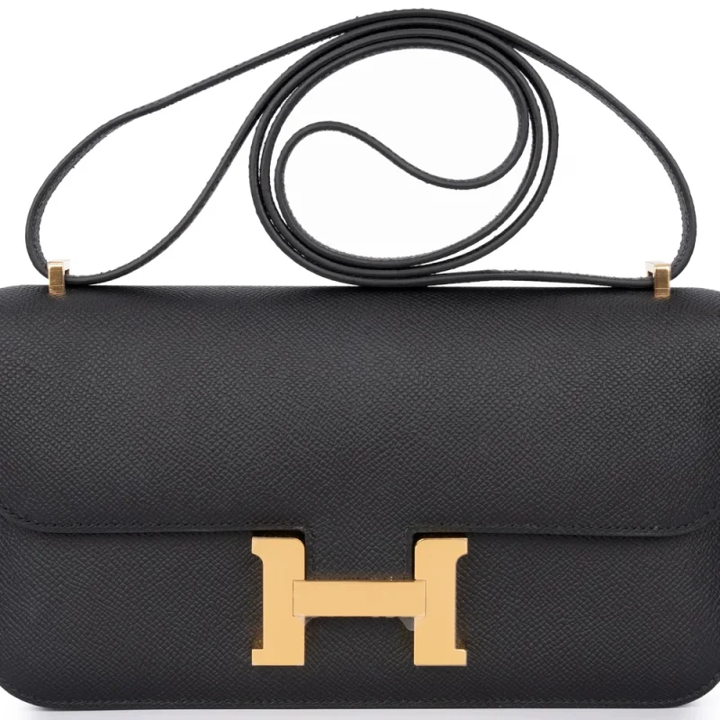 Hermès Constance Elan Veau Epsom Noir Gold HW – Best Replica