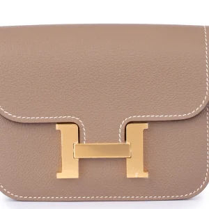 Hermès Constance Slim Epsom Etoupe Gold HW - Replica Bags