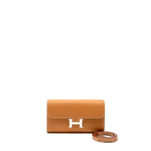 Hermès Constance To Go Gold Epsom Silver HW - 1:1 Replica