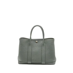 Hermès Garden Party 30 Vert Amande Negonda Silver HW - Best Replica