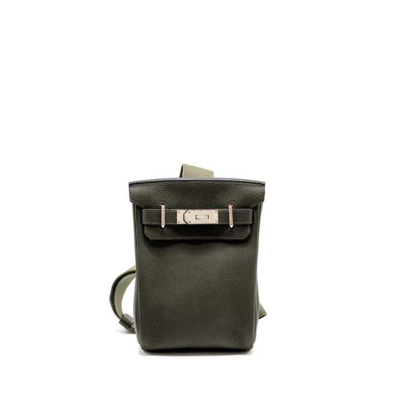 Hermès Hac A Dos PM Backpack Vert De Gris Togo Replica