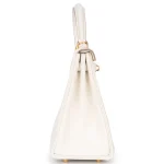 Hermès Kelly 25 Retourne Swift Mushroom Gold HW - Mirror Quality Replicas Side2