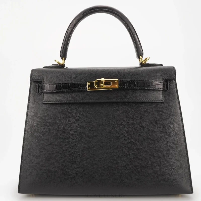 hermes kelly 25 Inspired Chicago 3 Hermès Kelly 25 Touch Niloticos Gold HW – Best Replica - Premium Alternative