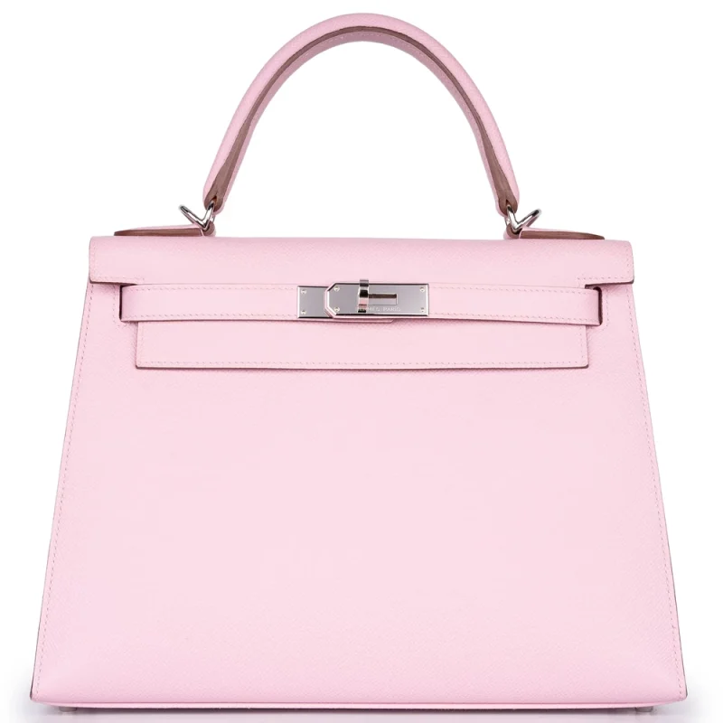Hermes Kelly 28 Inspired Darwin 3 Hermès Kelly 28 Mauve Sylvestre Palladium HW – Mirror Quality Replicas - Premium Alternative