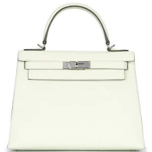 Hermès Kelly 28 Sellier Epsom Veau Palladium HW - Mirror Quality Replicas