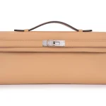Hermès Kelly Cut Swift Biscuit Palladium HW 1:1 Replica