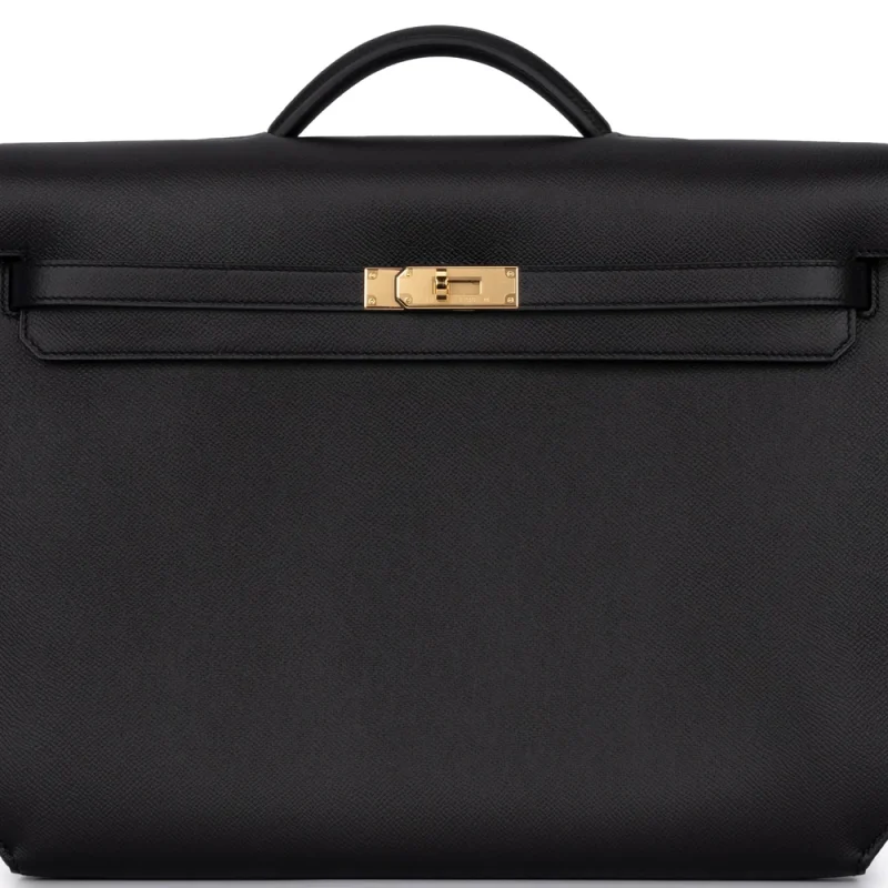 Hermès Kelly Depeches 36 Briefcase Epsom Noir Replica