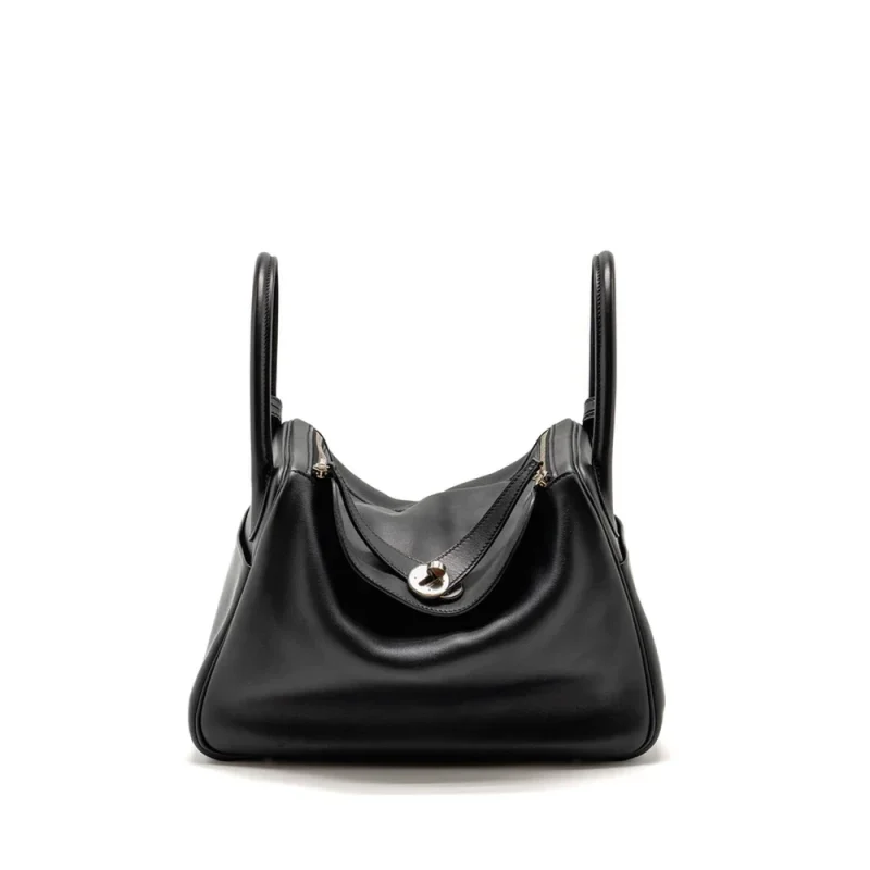 Hermès Lindy 30 Black Swift/Alligator Touch Replica Bag