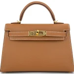 Hermès Mini Kelly Sellier Epsom Gold Gold HW - Premium Replica
