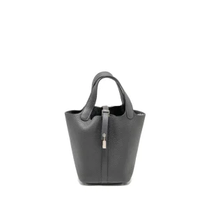 Hermès Picotin 18 Lock Ardoise Clemence Silver HW | Replica