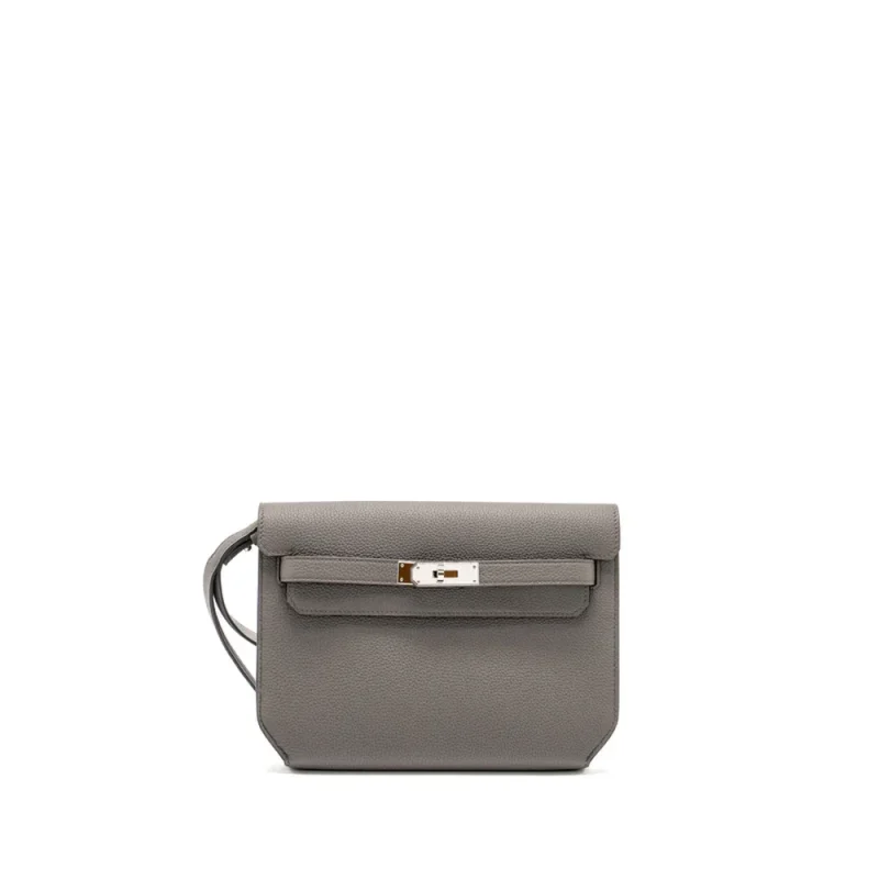 Hermès Pochette Kelly Depeches 25 Gris Etain Togo Replica