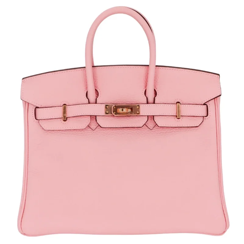 High-End Hermès Inspired - Birkin 25 HSS Rose Sakura Clemence