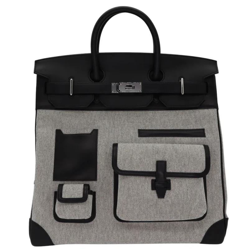 High-End Hermès Inspired HAC 40 Cargo Black Palladium HW