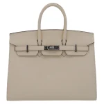 Mirror Quality Hermès Replicas - Birkin 25 Sellier Nata Epsom Palladium HW