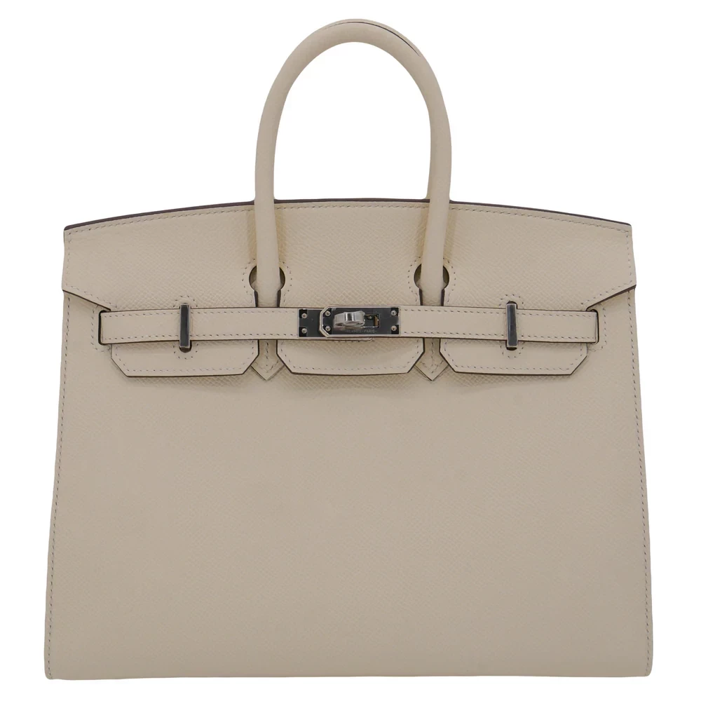 Mirror Quality Hermès Replicas - Birkin 25 Sellier Nata Epsom Palladium HW