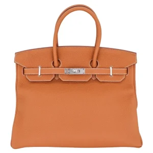 Mirror Quality Hermès Replicas – Birkin 35 Gold Togo Palladium HW