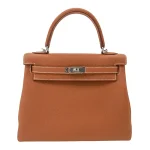 Mirror Quality Hermès Replicas - Kelly 25 Retourne Gold Togo Palladium HW