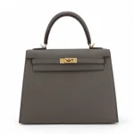 Mirror Quality Hermès Replicas - Kelly 32 Etain Epsom Gold HW