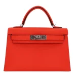 Mirror Quality Hermès Replicas - Kelly II Sellier Mini Orange