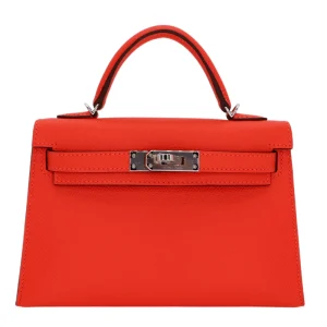 Mirror Quality Hermès Replicas - Kelly II Sellier Mini Orange