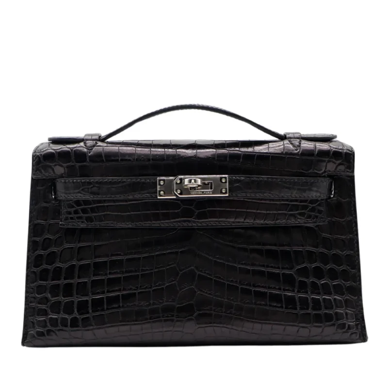 Mirror Quality Hermès Replicas - Kelly Pochette Black